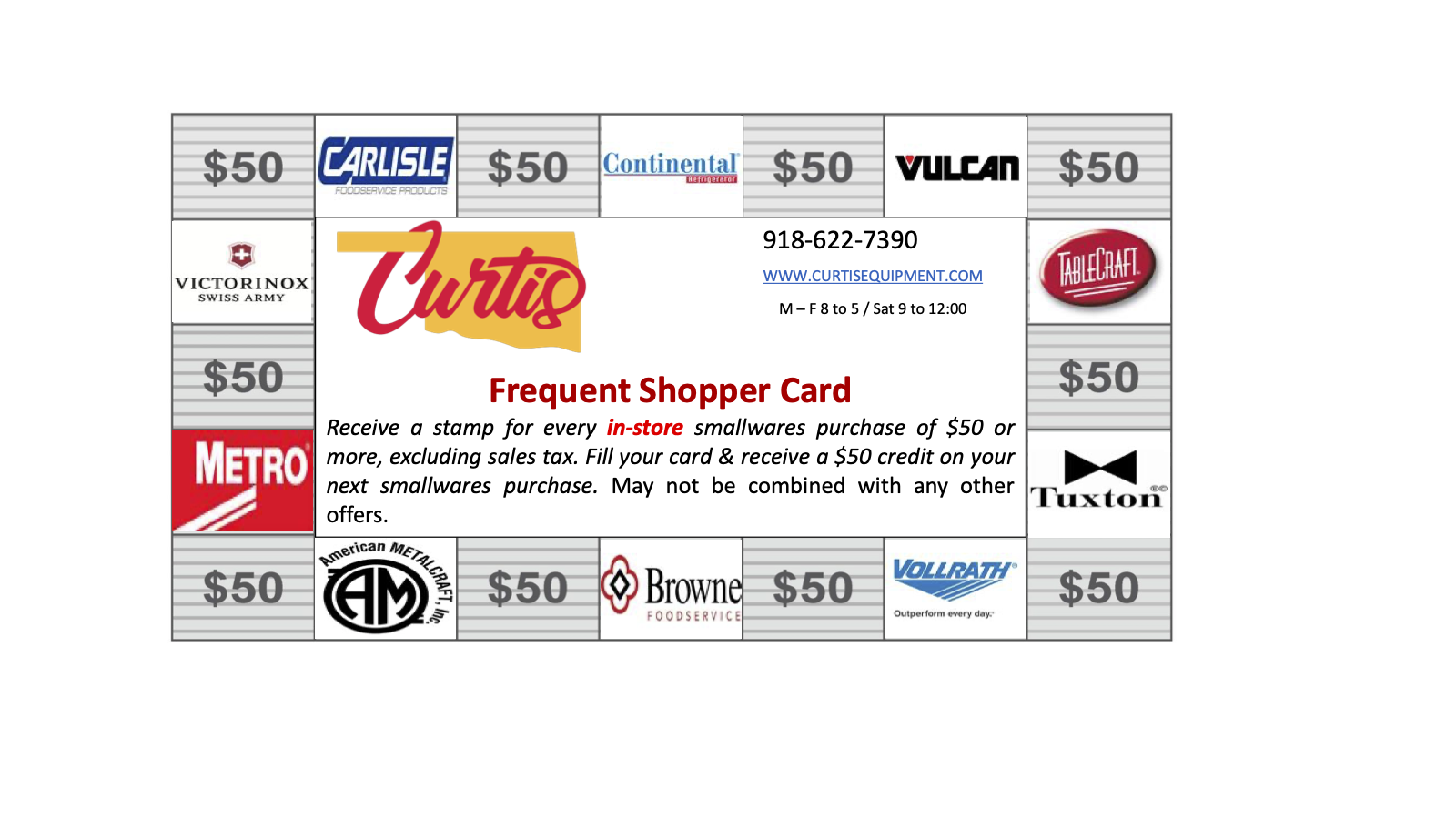 Frequent Shopper Card